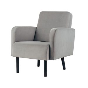 Sessel easyChair® by Paperflow LISBOA, Samtbezug grau, Fußgestell schwarz, B 710 x T 815 x H 830 mm Sessel easyChair® by Paperflow LISBOA, Samtbezug grau, Fußgestell schwarz, B 710 x T 815 x H 830 mm