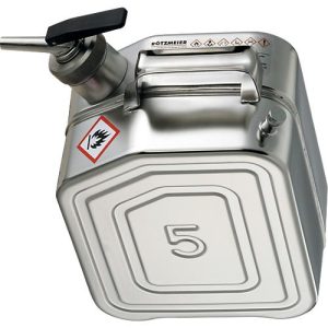 Sicherheitsbehälter, aus Edelstahl, 5 l, B 130 x T 200 x H 310 mm Sicherheitsbehälter, aus Edelstahl, 5 l, B 130 x T 200 x H 310 mm