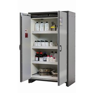 Sicherheitsschrank Typ 30 asecos Q-CLASSIC-30, Flügeltüren, Front asecos Silber, B 1164 x T 620 x H 1947 mm Sicherheitsschrank Typ 30 asecos Q-CLASSIC-30, Flügeltüren, Front asecos Silber, B 1164 x T 620 x H 1947 mm