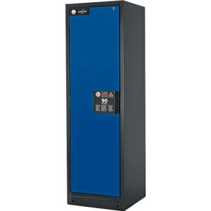 Sicherheitsschrank Typ 90 Asecos Q-CLASSIC-90, B 600 mm, Tür links, 4 Auszüge, enzianblau Sicherheitsschrank Typ 90 Asecos Q-CLASSIC-90, B 600 mm, Tür links, 4 Auszüge, enzianblau