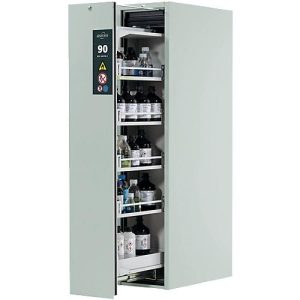 Sicherheitsschrank Typ 90 Asecos V-MOVE-90, 1 Vertikalauszug, Lichtgrau/Lichtgrau Sicherheitsschrank Typ 90 Asecos V-MOVE-90, 1 Vertikalauszug, Lichtgrau/Lichtgrau