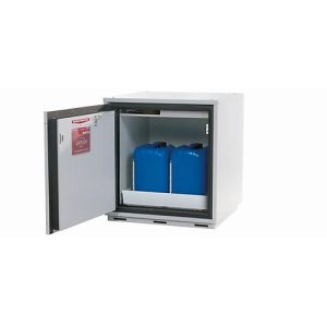 Sicherheitsunterbauschrank Typ 90 asecos UB-T-90, Flügeltür, Anschlag links, Front Lichtgrau, B 593 x T 574 x H 600 mm Sicherheitsunterbauschrank Typ 90 asecos UB-T-90, Flügeltür, Anschlag links, Front Lichtgrau, B 593 x T 574 x H 600 mm