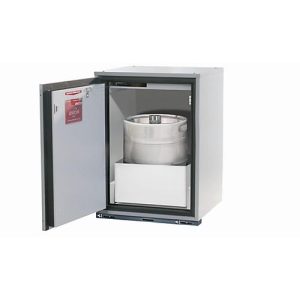 Sicherheitsunterbauschrank Typ 90 asecos UB-T-90, Flügeltür, Anschlag links, Front Lichtgrau, B 593 x T 600 x H 800 mm Sicherheitsunterbauschrank Typ 90 asecos UB-T-90, Flügeltür, Anschlag links, Front Lichtgrau, B 593 x T 600 x H 800 mm