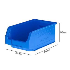 Sichtlagerkasten SSI Schäfer LF 321, Polypropylen, L 343 x B 209 x H 145 mm, 7,5 l, blau Sichtlagerkasten SSI Schäfer LF 321, Polypropylen, L 343 x B 209 x H 145 mm, 7,5 l, blau