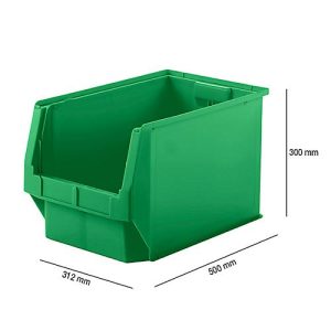 Sichtlagerkasten SSI Schäfer LF 533, Polypropylen, L 500 x B 312 x H 300 mm, 38 l, grün Sichtlagerkasten SSI Schäfer LF 533, Polypropylen, L 500 x B 312 x H 300 mm, 38 l, grün