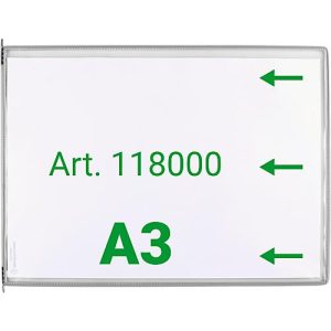 Sichttafel Tarifold DIN A3 quer, 10 St., alle Trägersysteme, Metalldrehzapfen, grau Sichttafel Tarifold DIN A3 quer, 10 St., alle Trägersysteme, Metalldrehzapfen, grau