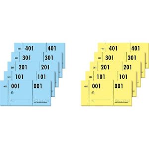Sigel Garderoben-Nummernblock GN500, m. Lochstanzung, 1 – 500 nummeriert, 5 Stück Sigel Garderoben-Nummernblock GN500, m. Lochstanzung, 1 – 500 nummeriert, 5 Stück