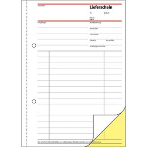 sigel® Lieferschein mit Empfangsschein SD011, DIN A5 hoch, selbstdurchschreibend sigel® Lieferschein mit Empfangsschein SD011, DIN A5 hoch, selbstdurchschreibend