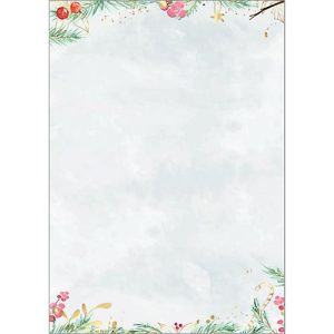 Sigel Motivpapier ‚Christmas Matic Watercolor‘ A4, 90 g/m², Feinpapier, FSC-Mix Credit, 25 Blatt