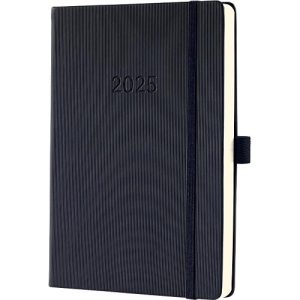 Sigel Tageskalender ‚Conceptum 2025‘, 400 Seiten, DE/EN/FR/NL, kariert, schwarz Sigel Tageskalender ‚Conceptum 2025‘, 400 Seiten, DE/EN/FR/NL, kariert, schwarz
