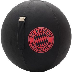 Sitzball, mit FCB-Logo, offizielles Lizenzprodukt, mit Griff, Ø ca. 650 mm, Polyester & PVC, schwarz Sitzball, mit FCB-Logo, offizielles Lizenzprodukt, mit Griff, Ø ca. 650 mm, Polyester & PVC, schwarz