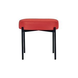 Sitzbank easyChair® by Paperflow GAIA, oval S, desinfektionsmittelbeständiger Kunstlederbezug rot, 4-Fußgestell mattschwarz, B 490 x T 380 x H 455 mm Sitzbank easyChair® by Paperflow GAIA, oval S, desinfektionsmittelbeständiger Kunstlederbezug rot, 4-Fußgestell mattschwarz, B 490 x T 380 x H 455 mm