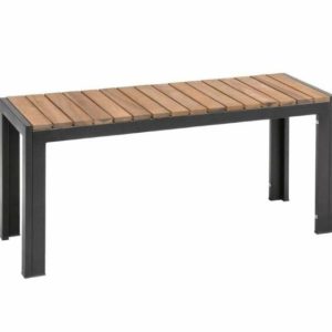 Sitzbank rechteckig Holli Stahl- und Akazienholz, 100cm Sitzbank rechteckig Holli Stahl- und Akazienholz, 100cm