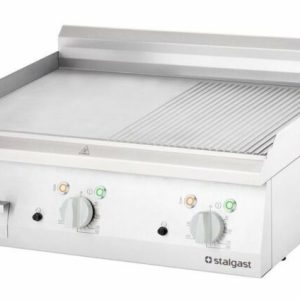 STALGAST Elektro-Griddleplatte, 800×700 mm, ½ glatte/½ gerillt, 400V, 8,1 kW STALGAST Elektro-Griddleplatte, 800×700 mm, ½ glatte/½ gerillt, 400V, 8,1 kW