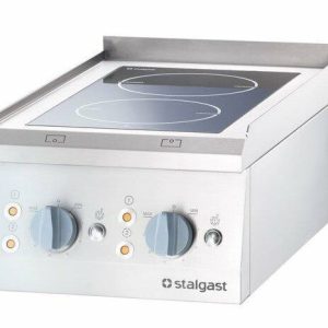 STALGAST Glaskeramik-Kochfeld 5kW als Tischgerät mit 2 Kochzonen STALGAST Glaskeramik-Kochfeld 5kW als Tischgerät mit 2 Kochzonen