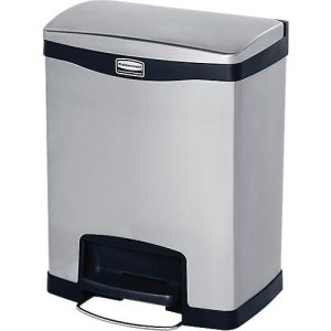 Slim Jim Step-ON Tretabfallbehälter, aus Edelstahl, 30 Liter, schwarz Slim Jim Step-ON Tretabfallbehälter, aus Edelstahl, 30 Liter, schwarz