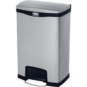 Slim Jim Step-ON Tretabfallbehälter, aus Edelstahl, 50 Liter, schwarz Slim Jim Step-ON Tretabfallbehälter, aus Edelstahl, 50 Liter, schwarz
