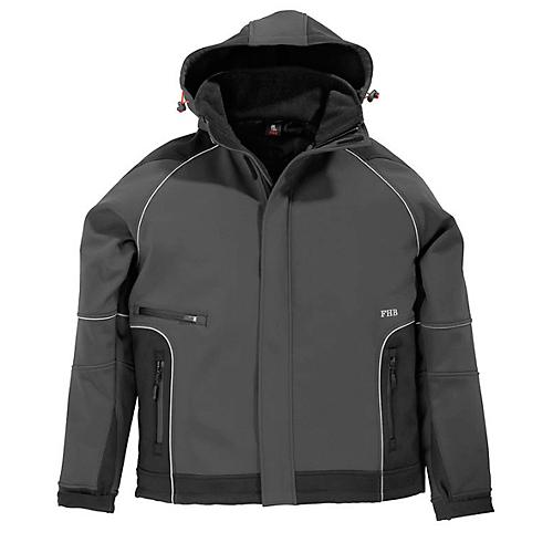 Softshell-Jacke FHB KOLTEX, anthrazit/schwarz, Gr. XS