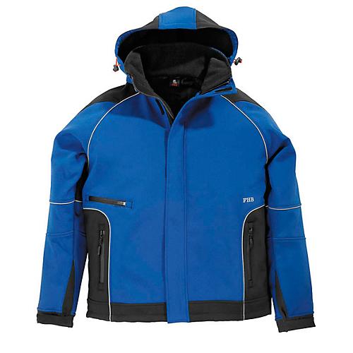 Softshell-Jacke FHB KOLTEX, royal/schwarz, Gr. XL