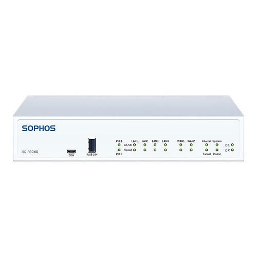 Sophos SD-RED 60 - Rev 1 - Fernsteuerungsgerät - 4 Anschlüsse - 1GbE