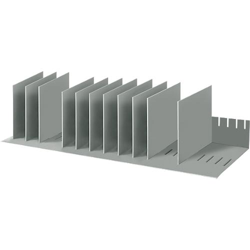 Sortierstation, DIN A4, Polystyrol, für Schränke, 10 Fächer, B 802 x T 275 x H 210 mm
