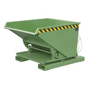Spänebehälter für Gabelstapler, Typ S3S 600, grün RAL 6011 Spänebehälter für Gabelstapler, Typ S3S 600, grün RAL 6011