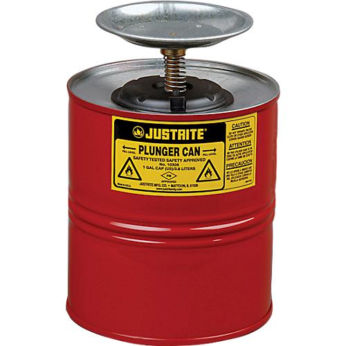 Sparanfeuchter Justrite, aus Stahlblech PREMIUM Line, rot, ø 185 x H 267 mm, 4 l