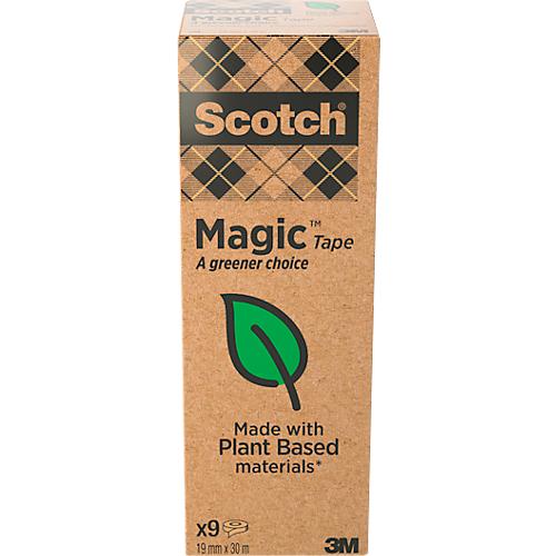 Sparset Scotch® Klebeband „Magic Tape: A Greener Choice”, 9 Rollen, L 30 m x B 19 mm, Ø 26 mm