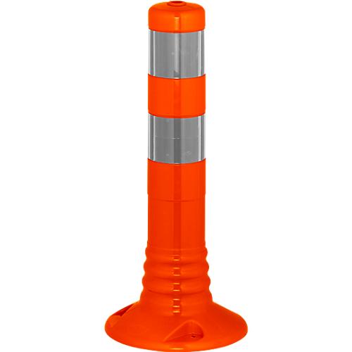 Sperrpfosten Flexipfosten, selbstaufrichtend, H 450 mm, orange-silber