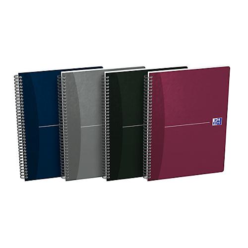 Spiralbuch Oxford Office Essentials, B5, Softcover, 90 Blatt, punktkariert, 5 Stück, Optik Paper®, weiß