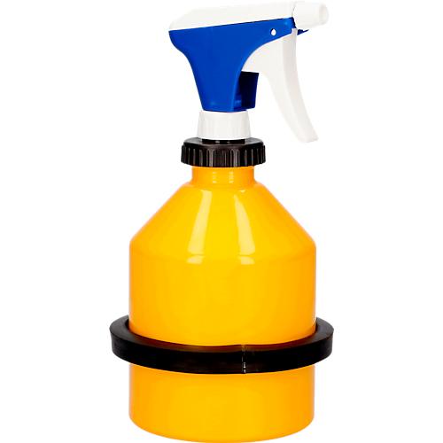 Sprühkanne, Stahlblech, gelb, 1 l, Ø 165 x H 300 mm, Pumpaufsatz mit verstellbarer Düse