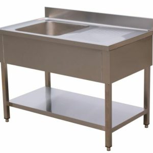 SARO Spültisch 1 Becken, links – B 1400 x T 700 mm SARO Spültisch 1 Becken, links – B 1400 x T 700 mm