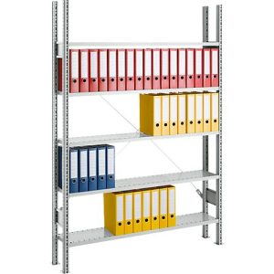 SSI Schäfer Archivregal, Anbaufeld, 7 Böden, B 995 x T 600 mm, verzinkt SSI Schäfer Archivregal, Anbaufeld, 7 Böden, B 995 x T 600 mm, verzinkt