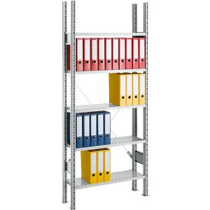 SSI Schäfer Archivregal, Grundfeld, 5 Böden, B 750 x T 300 mm, lackiert