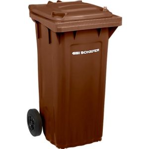 SSI Schäfer Mülltonne PRO 120 WAVE, 120 l, fahrbar, braun SSI Schäfer Mülltonne PRO 120 WAVE, 120 l, fahrbar, braun