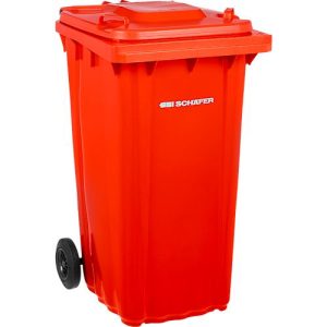 SSI Schäfer Mülltonne PRO 240 WAVE, 240 l, fahrbar, rot SSI Schäfer Mülltonne PRO 240 WAVE, 240 l, fahrbar, rot