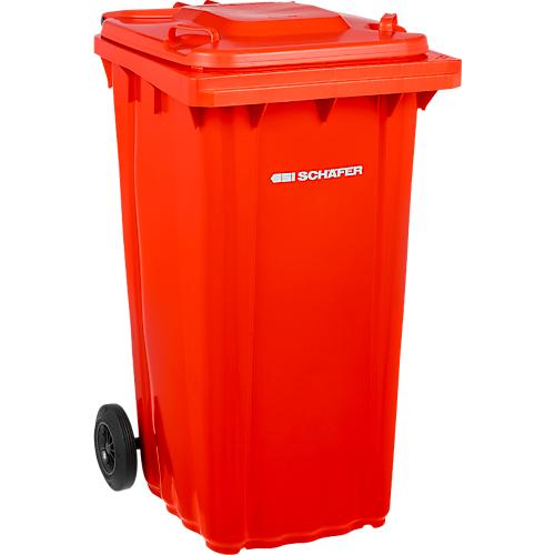 SSI Schäfer Mülltonne PRO 240 WAVE, 240 l, fahrbar, rot