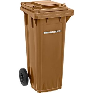 SSI Schäfer Mülltonne PRO 80 WAVE, 80 l, fahrbar, braun SSI Schäfer Mülltonne PRO 80 WAVE, 80 l, fahrbar, braun