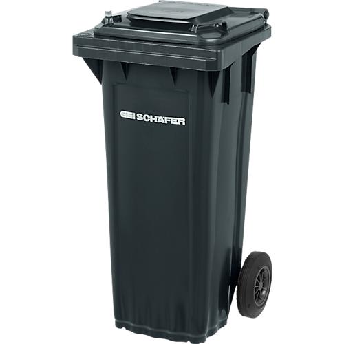SSI Schäfer Mülltonne PRO 80 WAVE, 80 l, fahrbar, schwarzgrau