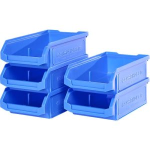 SSI Schäfer Sichtlagerkasten Sparset LF 210, Polypropylen, L 168 x B 103 x H 52 mm, 0,5 l, blau, 5 Stück SSI Schäfer Sichtlagerkasten Sparset LF 210, Polypropylen, L 168 x B 103 x H 52 mm, 0,5 l, blau, 5 Stück