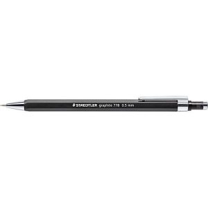STAEDTLER Druckbleistift graphit, Sechskant-Griffzone, Radierer, HB, 0,5 mm, schwarz STAEDTLER Druckbleistift graphit, Sechskant-Griffzone, Radierer, HB, 0,5 mm, schwarz