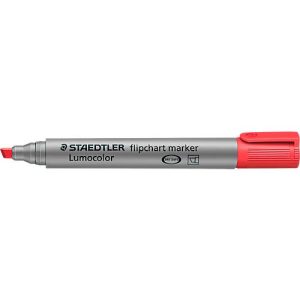 STAEDTLER Flipchartmarker Lumocolor rot, 2-5 mm, Keilspitze STAEDTLER Flipchartmarker Lumocolor rot, 2-5 mm, Keilspitze