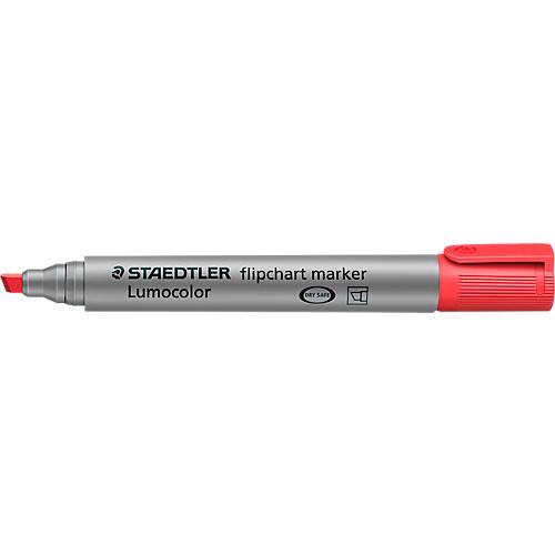 STAEDTLER Flipchartmarker Lumocolor rot, 2-5 mm, Keilspitze