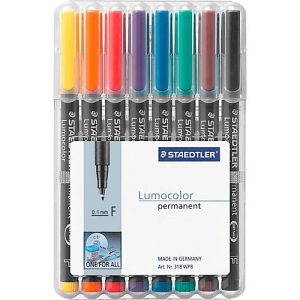 STAEDTLER Universalstift Lumocolor®, farbsortiert, 8er Set, M, WF STAEDTLER Universalstift Lumocolor®, farbsortiert, 8er Set, M, WF