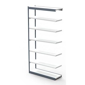Stahlregal PROGRESS 2000, Regalfeld, ohne Rückwand, H 2600 x B 1000 x T 400 mm, Rahmen silber Stahlregal PROGRESS 2000, Regalfeld, ohne Rückwand, H 2600 x B 1000 x T 400 mm, Rahmen silber