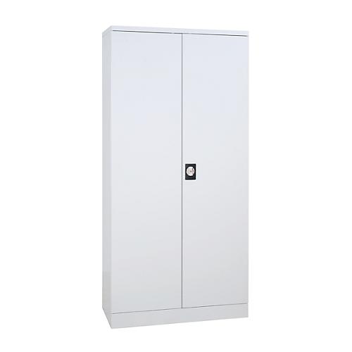 Stahlschrank, 4 Fachböden, 5 OH, H 1950 x B 920 x T 600 mm, lichtgrau/lichtgrau