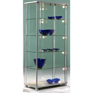 Stand-Präsentationsvitrine Forum V, B 830 x T 430 x H 1760 mm o. Beleuchtung Stand-Präsentationsvitrine Forum V, B 830 x T 430 x H 1760 mm o. Beleuchtung