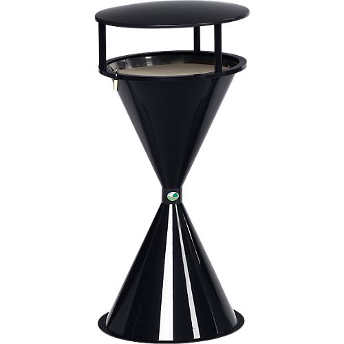 Standascher mit Dach und Bodenronde, Kunststoff, anthrazit