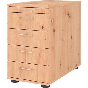 Standcontainer Breno 13333, Utensilienschub, B 428 x T 800 x H 720-760 mm, Spanplatte, Asteiche Standcontainer Breno 13333, Utensilienschub, B 428 x T 800 x H 720-760 mm, Spanplatte, Asteiche