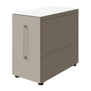 Standcontainer SOLUS PLAY, mit Utensilienauszug, Schublade, Ansatz rechts, Tiefe 400 mm, Stone grey Standcontainer SOLUS PLAY, mit Utensilienauszug, Schublade, Ansatz rechts, Tiefe 400 mm, Stone grey
